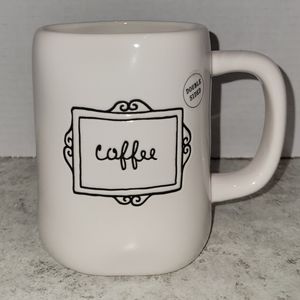 Rae Dunn "Coffee" White Ceramic Mug